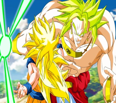 broly, dbz, dragon ball z, goku, ssj 3