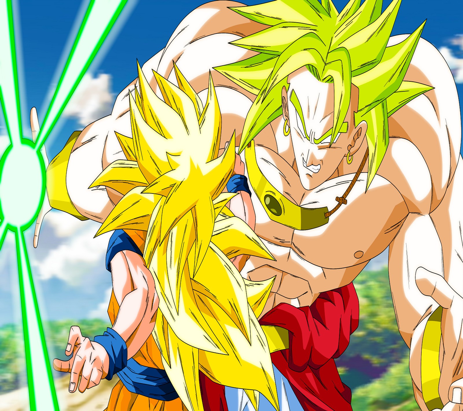 Обои драгонболл з (broly, dbz, dragon ball z, goku, ssj 3)