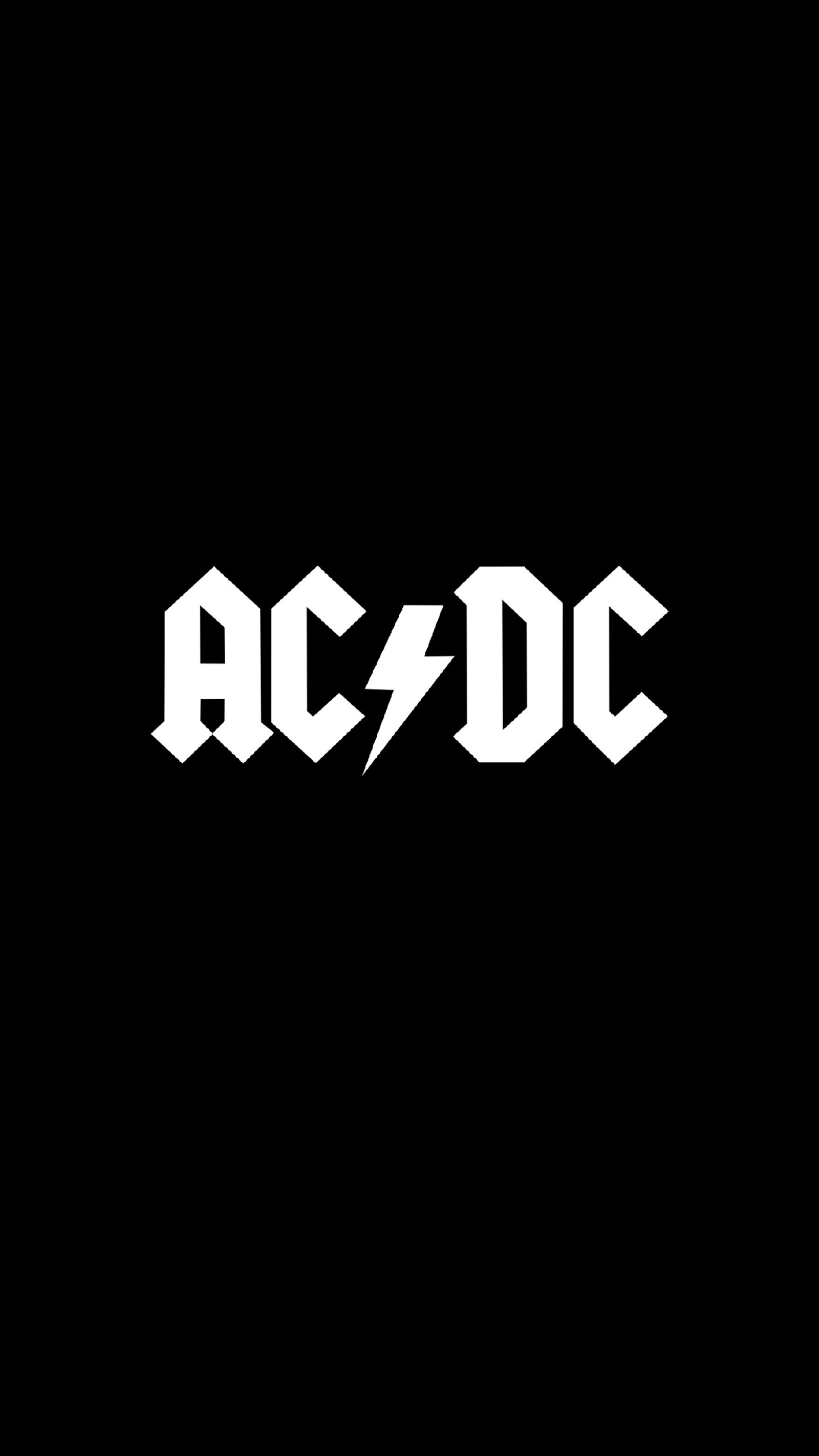 Logo de ac / dc en un fondo negro (negro, logotipo, roca)