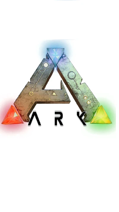 Logo coloré de "ARK" présentant un design triangulaire stylisé avec des éléments géométriques.