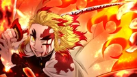 Kyoujurou Rengoku : Le Hashira de la Flamme en Bataille