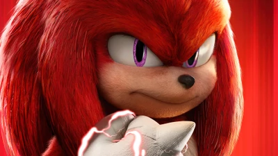 Knuckles del póster de la película "Sonic the Hedgehog 2" (2022)