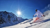 snowboard, neige, hiver, ski, piste