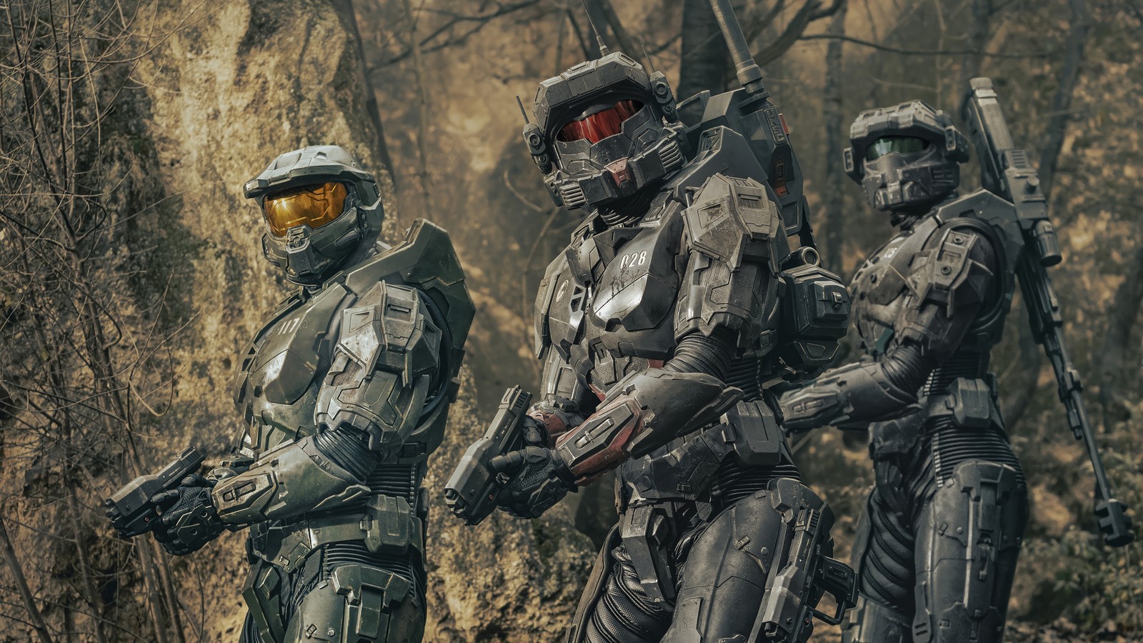 halo series, tv series, master chief, group wallpaper