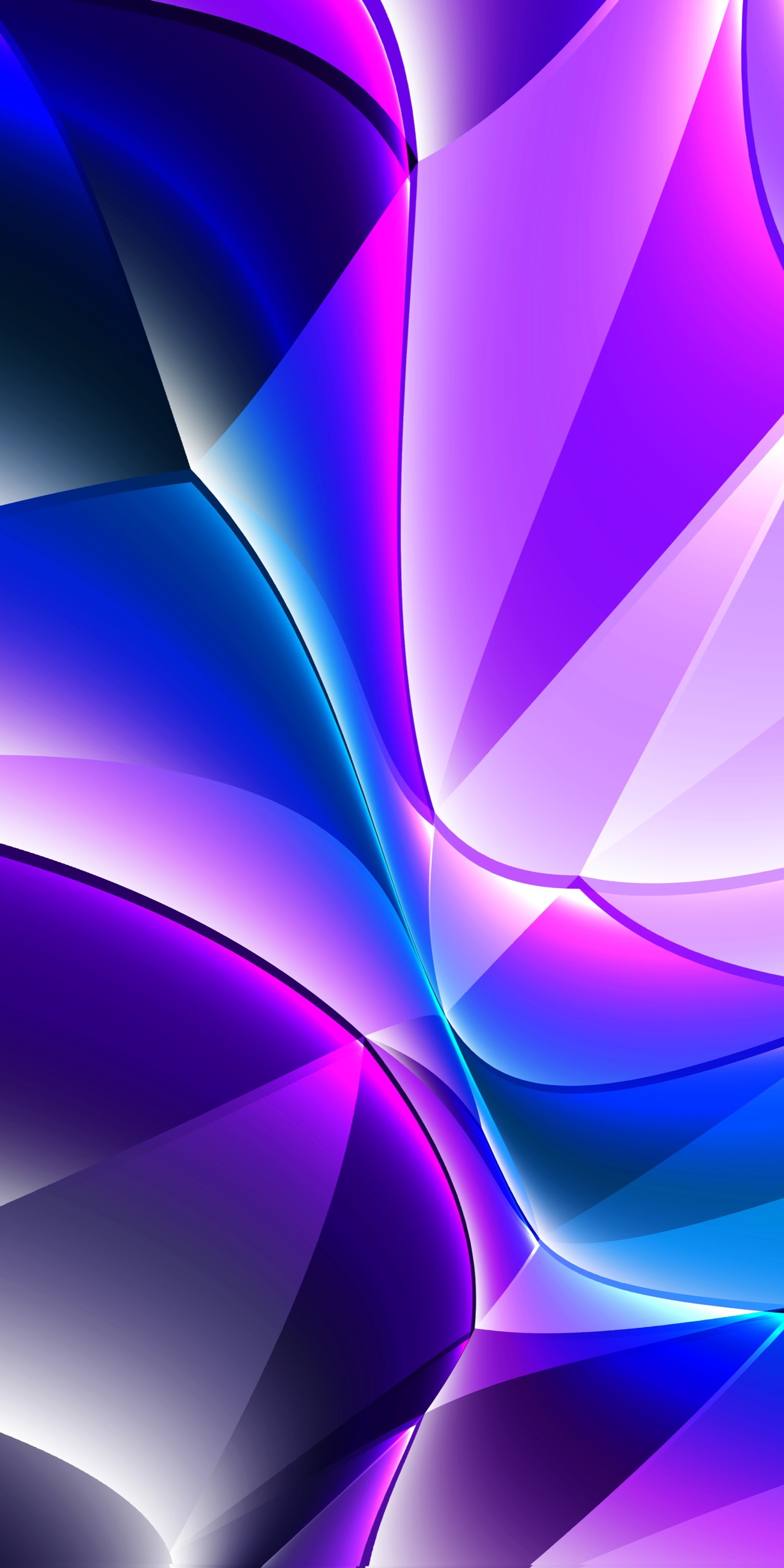 Abstract purple and blue background with a curved design (colorfulness, purple, azure, violet, art)