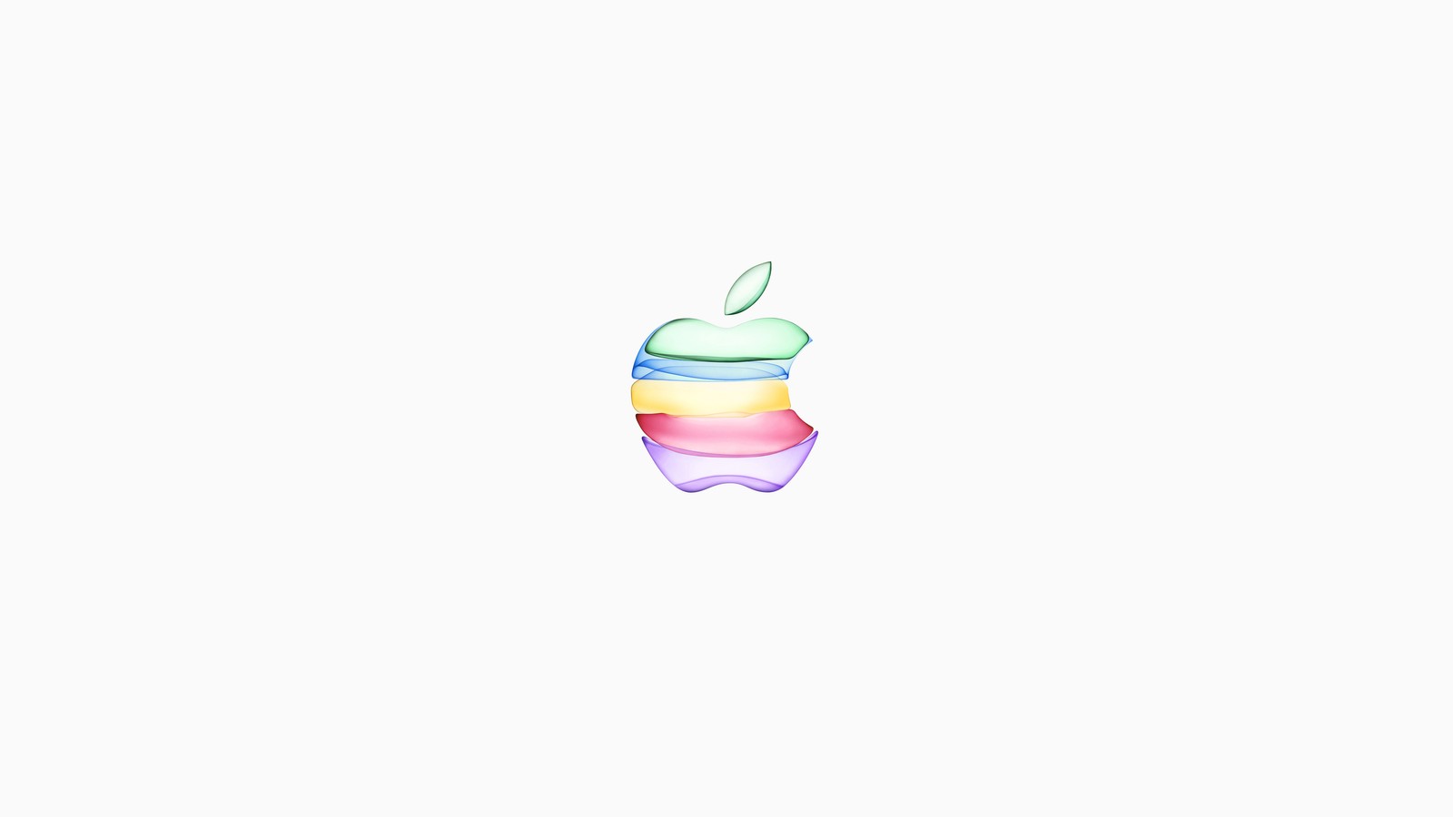 Ein bild eines aquarell-apple-logos auf weißem hintergrund (iphone 11, apfel, logo, abstrakt, digitale kunst)