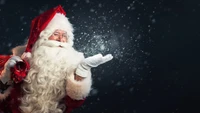 santa claus, christmas, holiday wallpaper