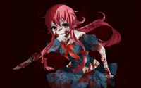 yuno gasai, future diary, anime, manga, yandere wallpaper