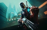 Action-Packed Shooter in a Futuristic Urban Landscape