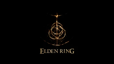 Логотип Elden Ring на темном фоне