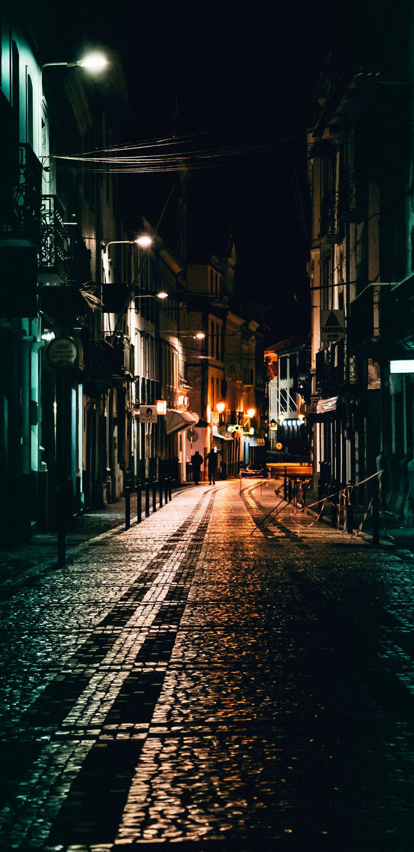 Téléchargez le fond d'écran ville, nuit, port, pluie