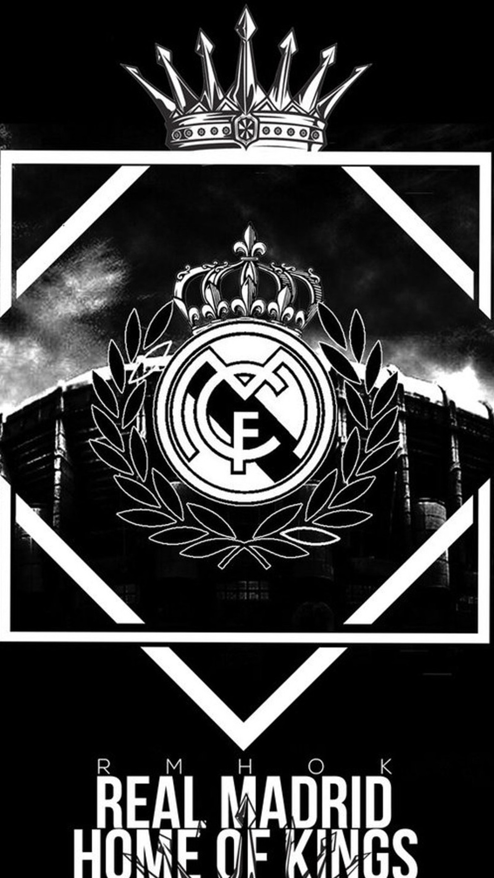 Real madrid home of kings (club, logo, real madrid, sport)