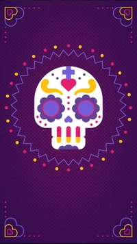 halloween, muertos, purple wallpaper