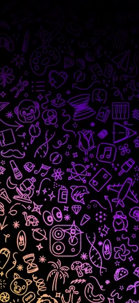 pattern, purple, art, magenta, circle wallpaper