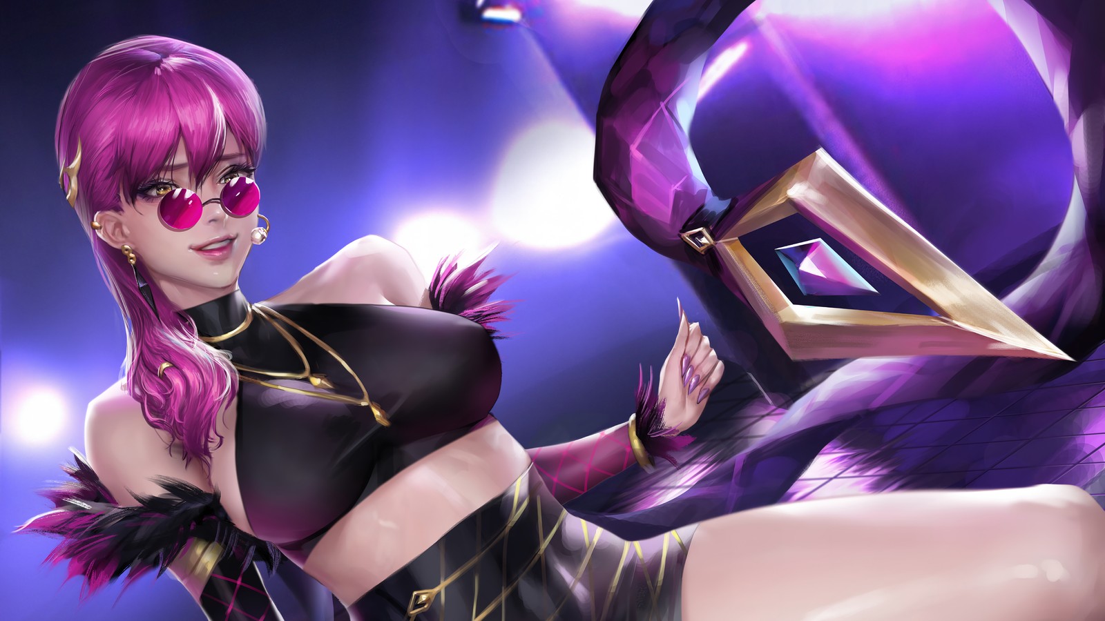 Baixar papel de parede kda, evelynn, league of legends, lol, jogo de vídeo