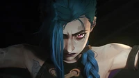 Jinx de Arcane: Olhar intenso e energia elétrica