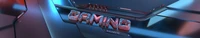 Futuristische Typografie von Gigabyte AORUS Gaming im Cyberpunk-Stil