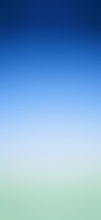 Un paysage en dégradé serein avec des teintes bleu électrique se transformant en vert doux, rappelant un ciel clair rencontrant des prairies.