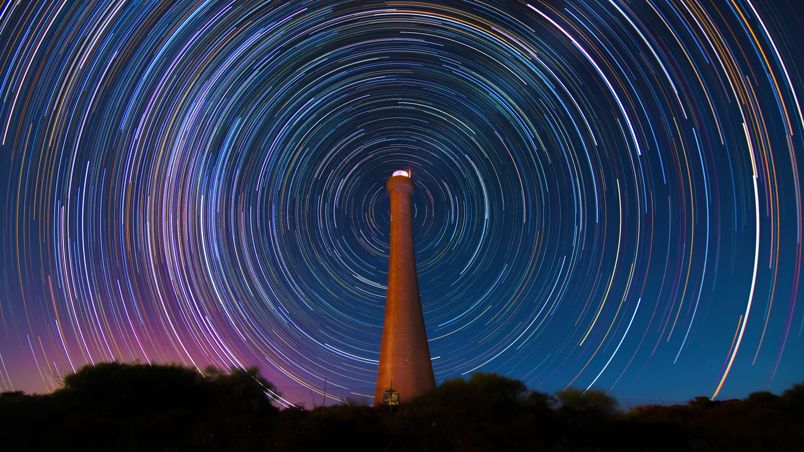 Téléchargez le fond d'écran phare, guilderton, australie, étoile, sentiers