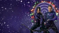 Descargar fondo de pantalla hawkeye, so this is christmas, jeremy renner as clint barton, hailee steinfeld como kate bishop, especial de navidad