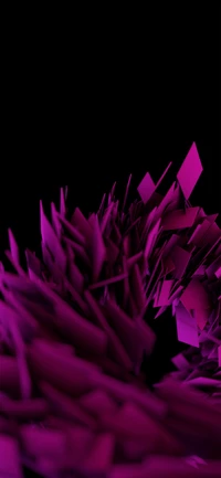 Abstract Purple and Magenta Floral Design for AMOLED Displays