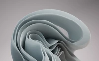 Abstract Curves in Soft Gray - Windows 11 4K Wallpaper