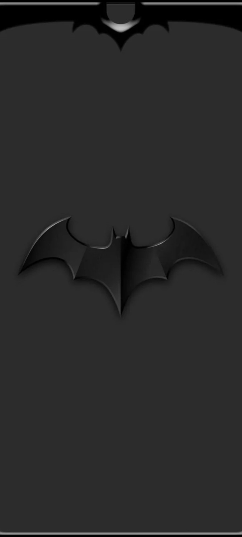 Обои с логотипом бэтмена в высоком разрешении (batman, ноутч, notch)