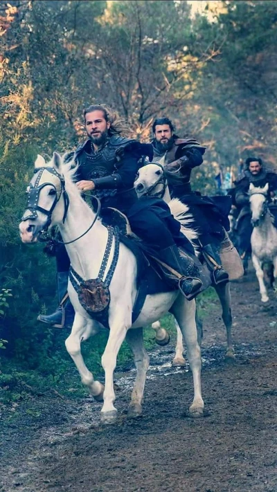 ertugrul, luchadores, caballo