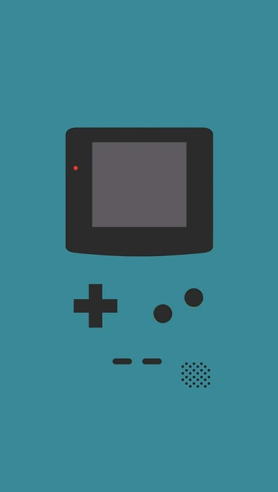 Retro Game Console on a Vibrant Background