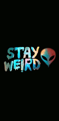 alien, aliens, stay weird, tiedye, trippy