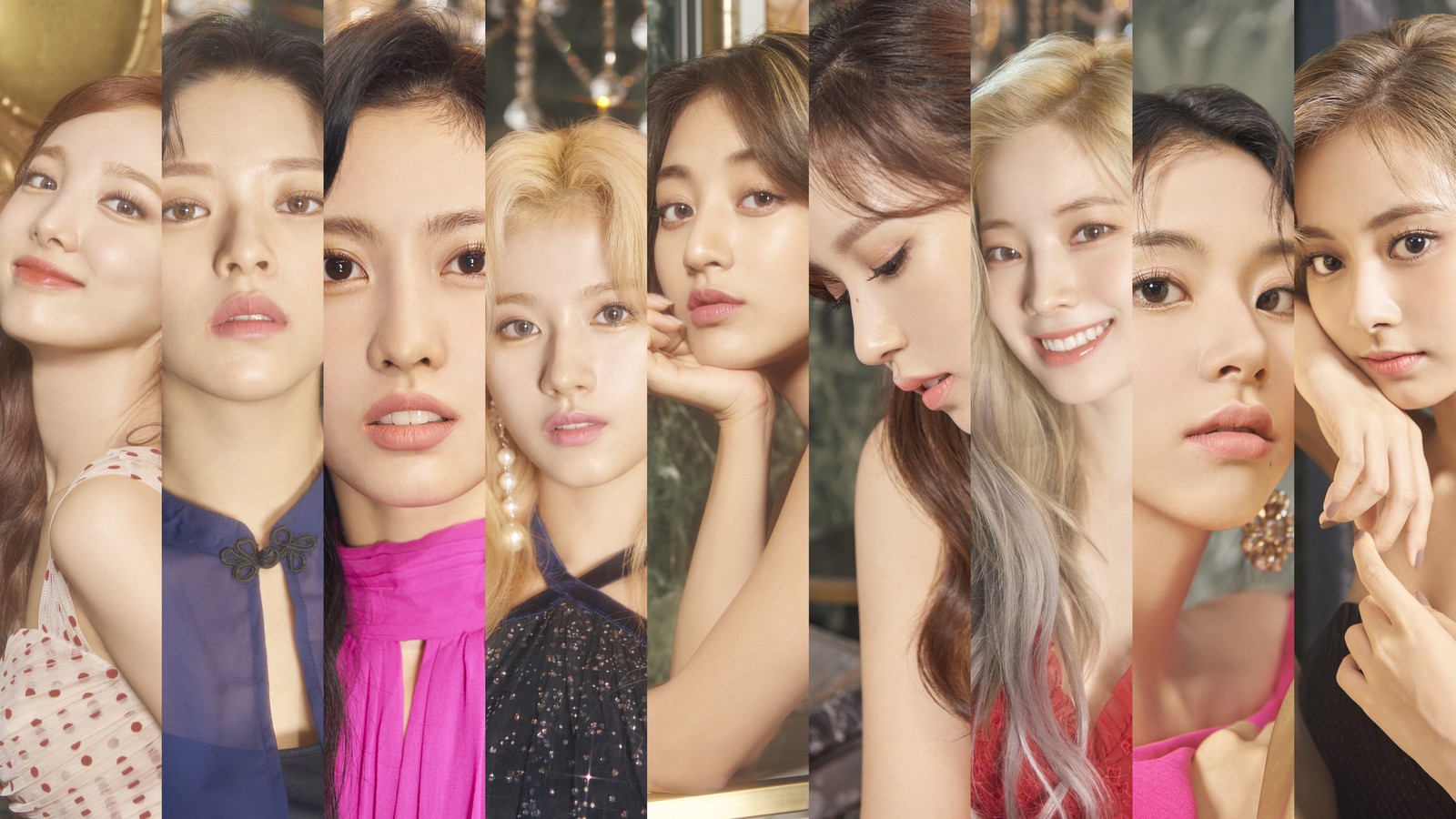 Um colagem de fotos de membros do girls' generation posando para uma foto (twice kpop, 트와이스, k pop, kpop, sentir se especial)