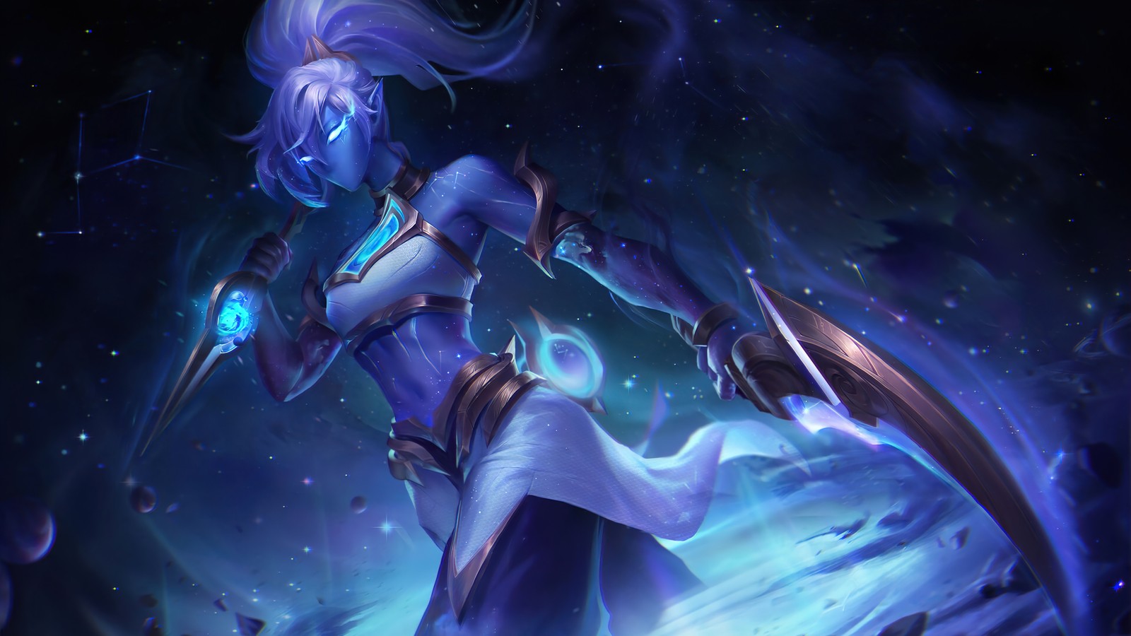 akali, cosmic, league of legends, lol, video game wallpaper