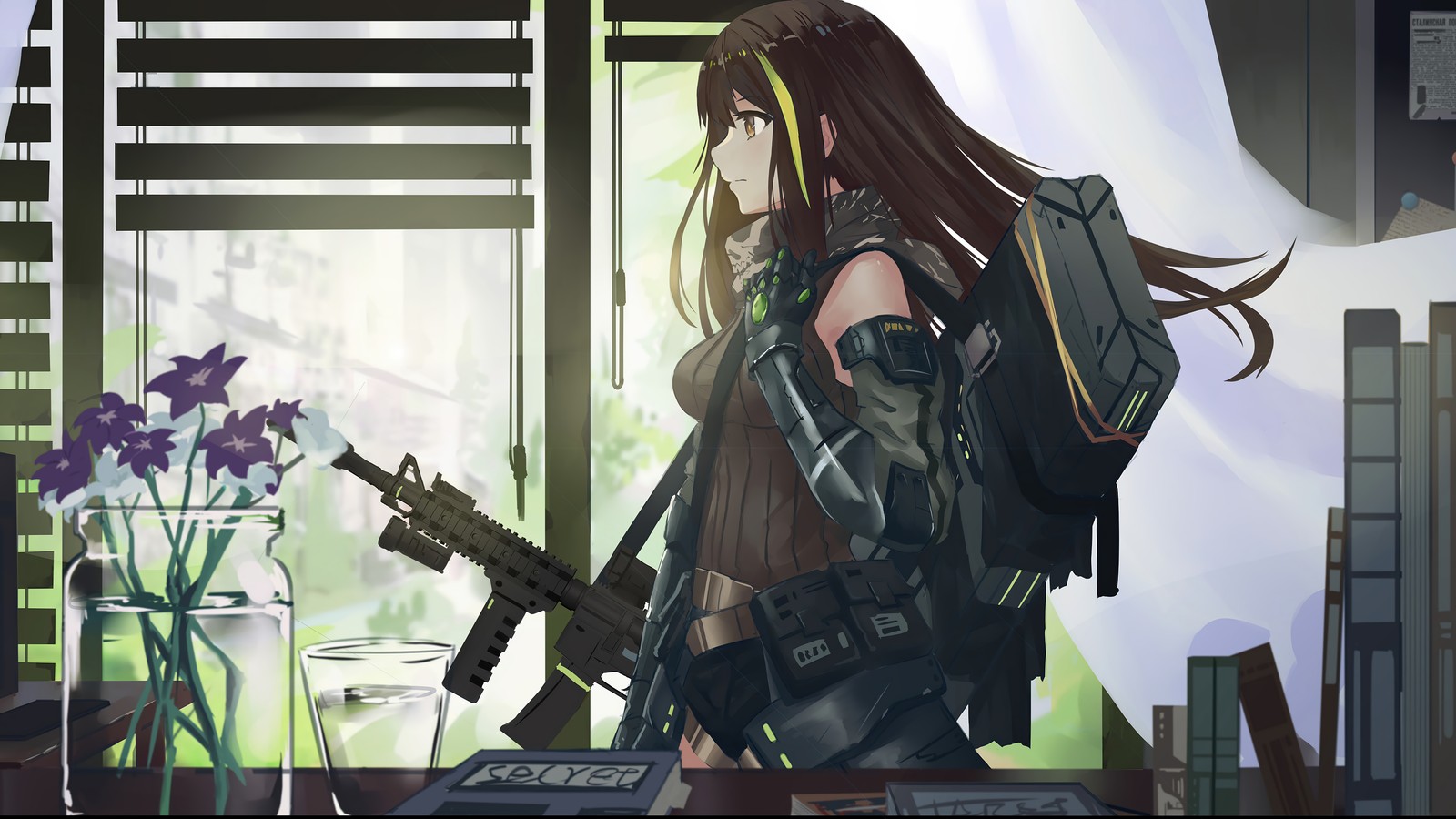 Скачать обои аниме, anime, фронт девушек, girls frontline, видеоигра