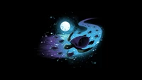 turtle, celestial, full moon, deep space, surreal wallpaper