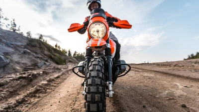 BMW R nineT Motorcycle on a Dakar Rally-inspired Trail.