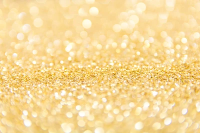 Close-Up of Shimmering Gold with Droplets