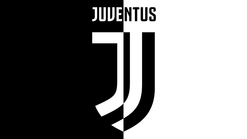 Крупный план черно-белого логотипа с буквой j (ювентус, juventus fc, черно белый, 5k, футбольный клуб)