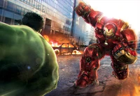 Enfrentamiento épico: Iron Man vs. Hulk en la batalla de los Vengadores