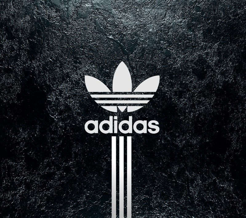 Логотип adidas на черном фоне (логотип)