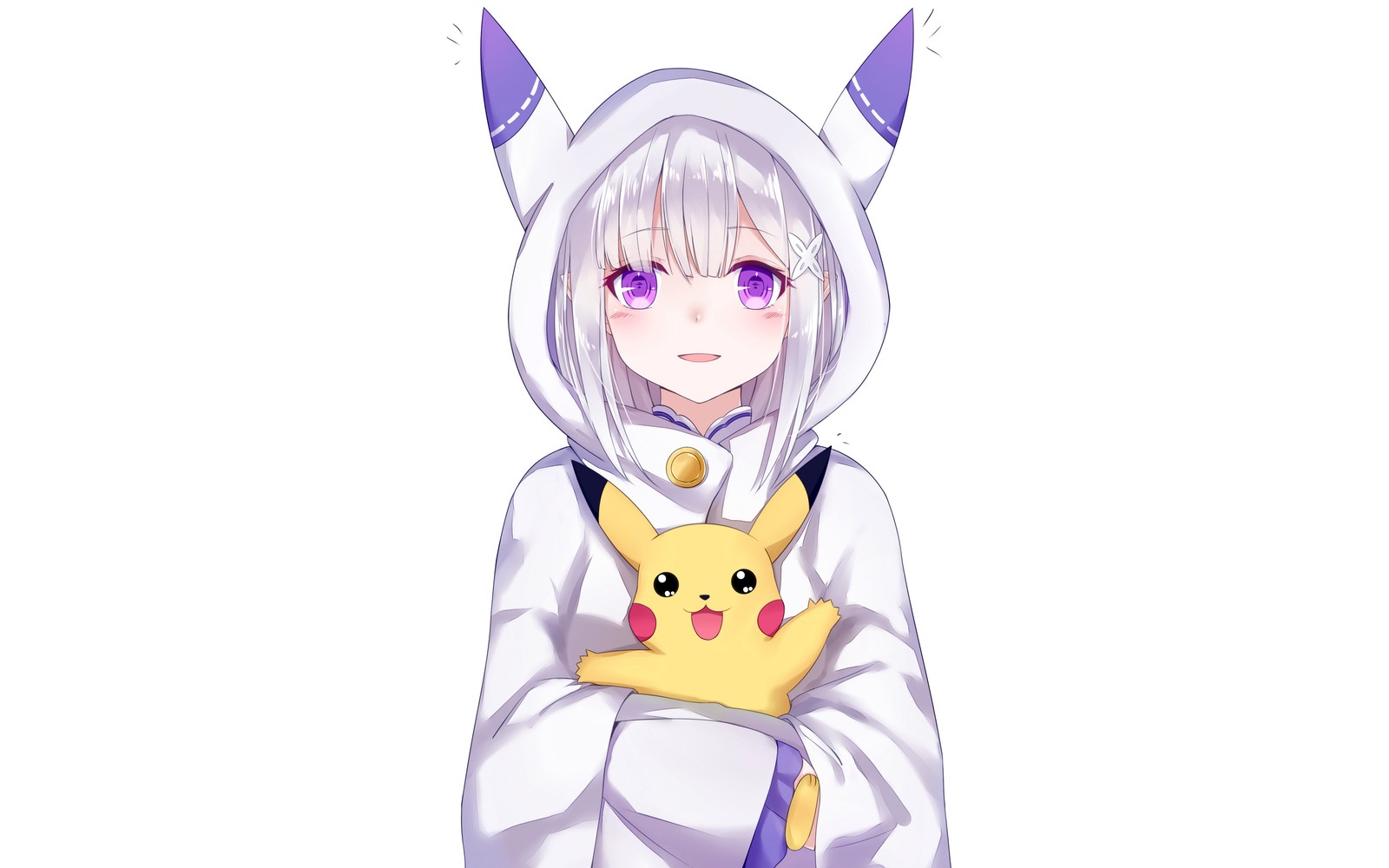 Téléchargez le fond d'écran anime, costume, mignon, loli, pikachu