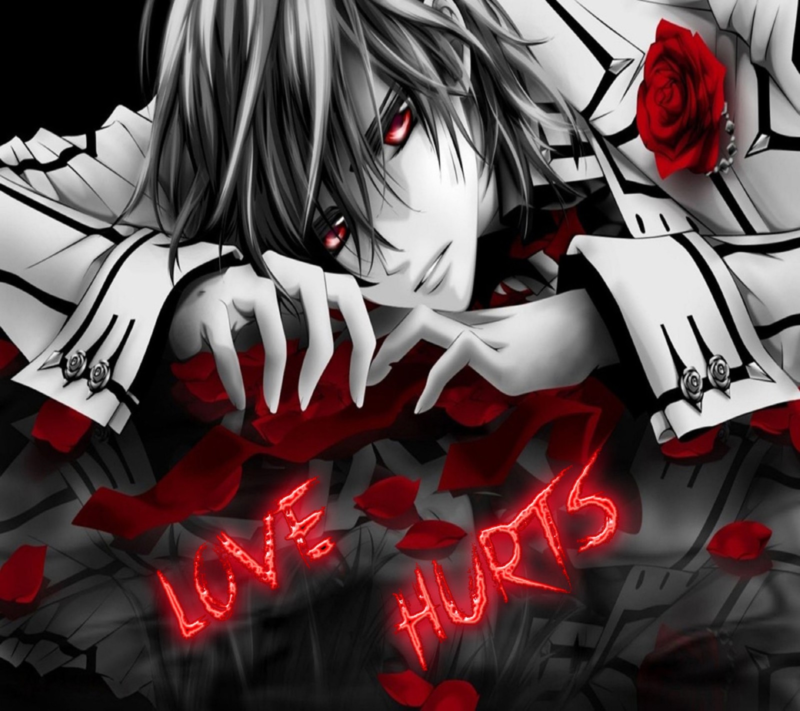 Anime wallpapers (allein, junge, verletzt, liebe, liebe tut weh)