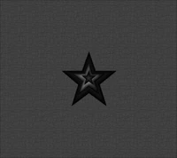 negro, diseño, estrella