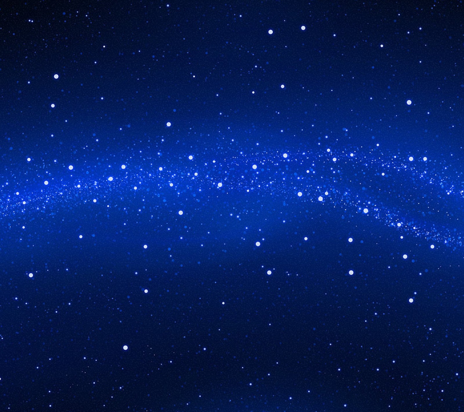 Un primer plano de un cielo azul con estrellas y algunos pequeños puntos blancos (azul, noche, cielo, estrellas)