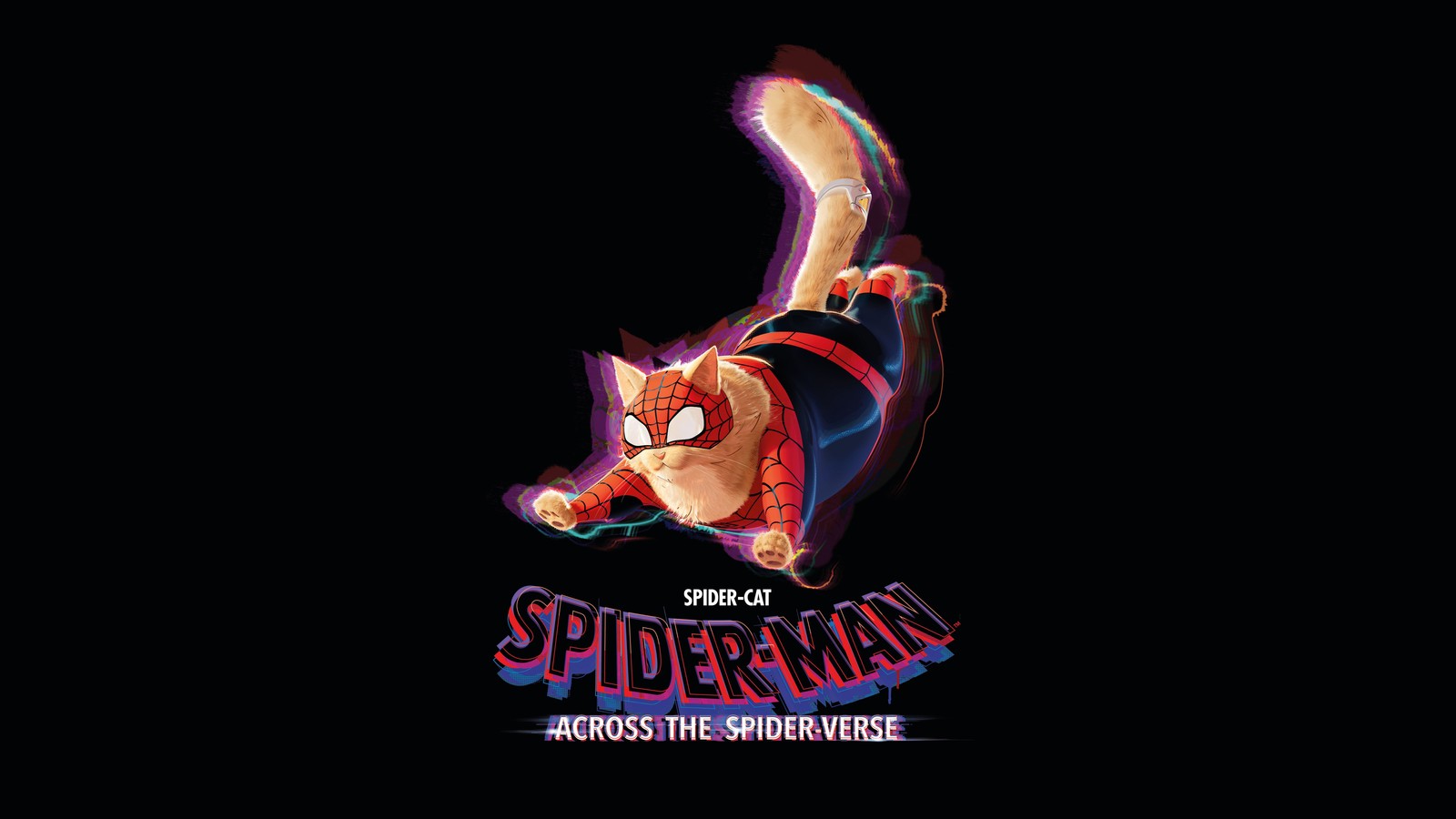 Spider-man : à travers le spider-verse (chat araignée, spider man à travers le spider verse, spider man across the spider verse, 5k, 8k)