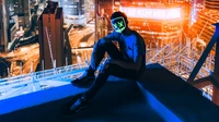 Urban Vigilante: A Superhero in Neon Shadows