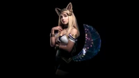 KDA Ahri Cosplay: Elegância Encantadora em 5K