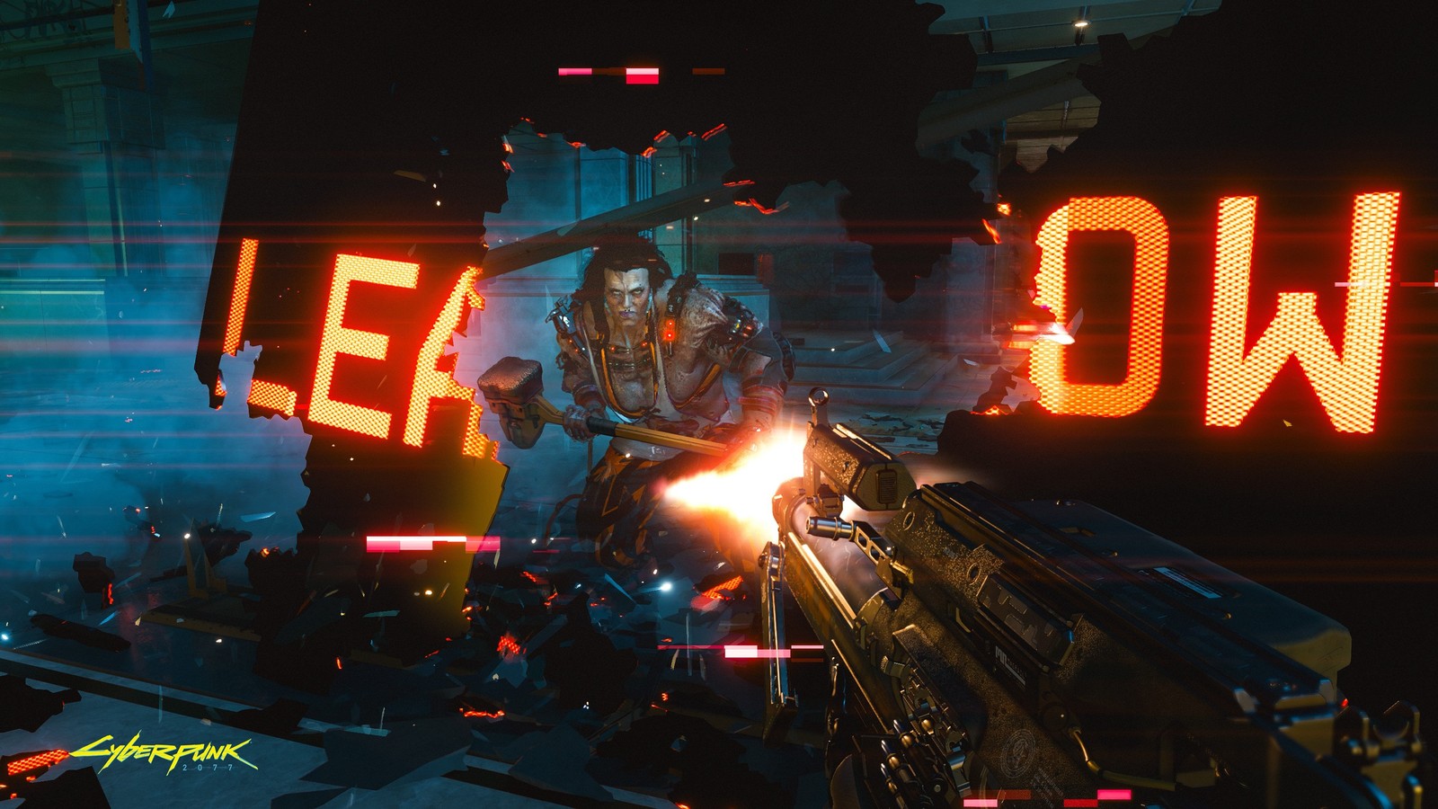 Скачать обои cyberpunk 2077, видеоигра, злодей, саскач, sasquatch