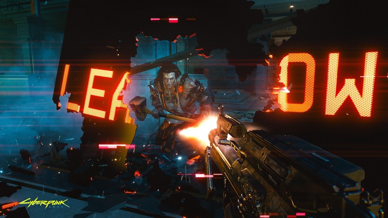 Крупный план знака, на котором написано "военная зона" (cyberpunk 2077, видеоигра, злодей, саскач, sasquatch)