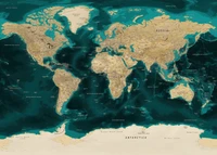 Detailed World Map in 4K Resolution