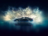 BMW Série 8 : Une voiture de sport époustouflante contre un ciel dramatique